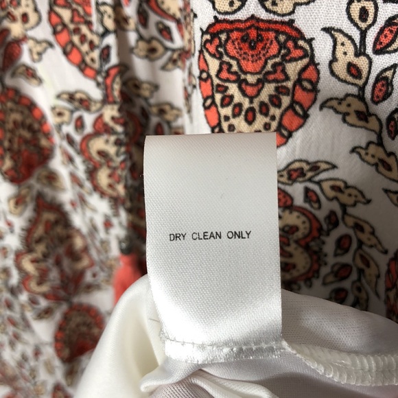 DR2 Floral Boho Dress Cream Size S - Picture 10 of 10